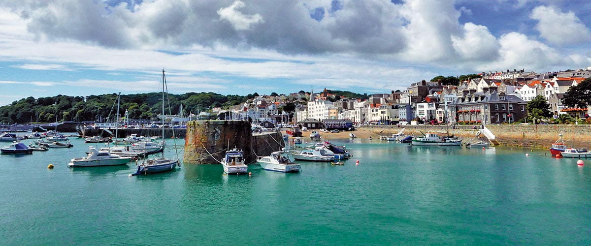 The harbour in St Peter Port, Guernsey